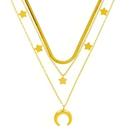 Layering Kette - Golden Trio