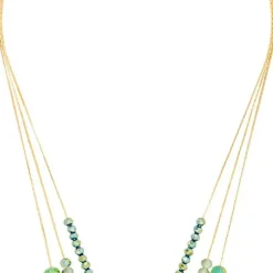 Layering Kette - Green Beads