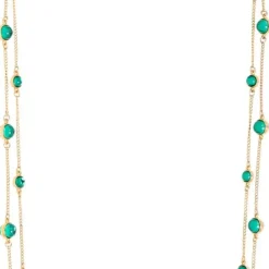 Layering Kette - Green Marble