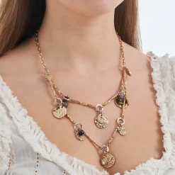 Layering Kette - Hammered Charms