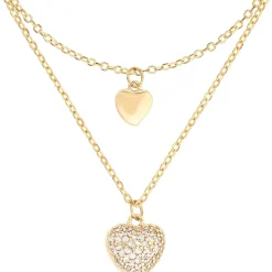 Layering Kette - Heart Duo