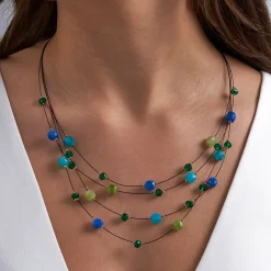 Layering Kette - Jade Stone