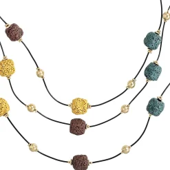 Layering Kette - Lava Stone