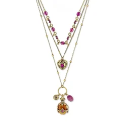 Layering Kette - Purple Boho