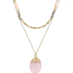 Layering Kette - Purple Gemstone