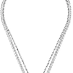 Layering Kette - Rectangle Steel