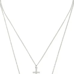 Layering Kette - Sparkle Crosses