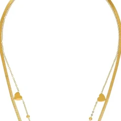 Layering Kette - Steel Hearts