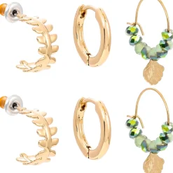 Ohr-Set - Green Shells