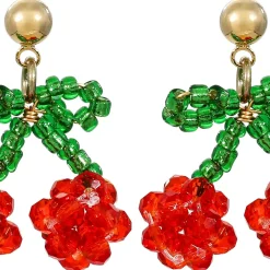 Ohrstecker - Beaded Cherry