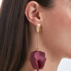 Ohrstecker - Burgundy Flower