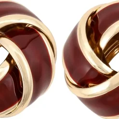 Ohrstecker - Burgundy Knot