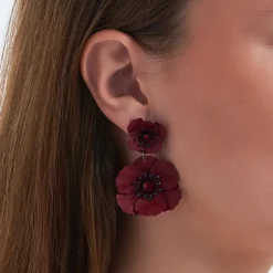 Ohrstecker - Burgundy Rose