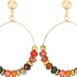 Ohrstecker - Colourful Agate
