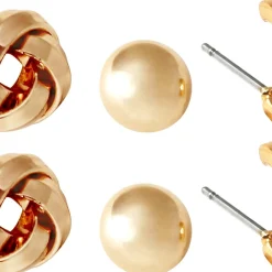 Ohrstecker - 3er Set Gold
