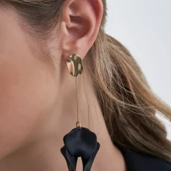 Ohrstecker - Noir Leaves