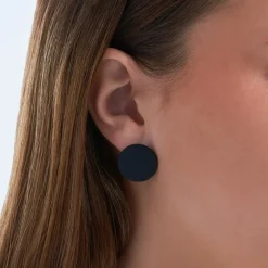Ohrstecker - Plain Black
