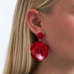Ohrstecker - Red Flowers
