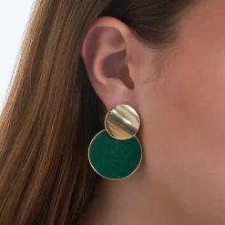 Ohrstecker - Round Agate