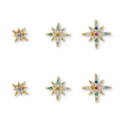 Ohrstecker-Set - Colorful Stars