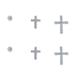 Ohrstecker-Set - Cross Shimmer
