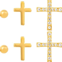 Ohrstecker-Set - Cross Trio