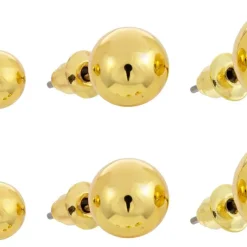 Ohrstecker-Set - Golden Balls