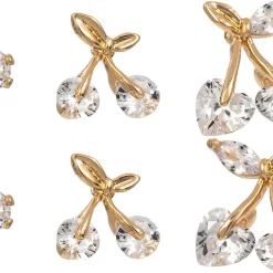 Ohrstecker-Set - Golden Cherries