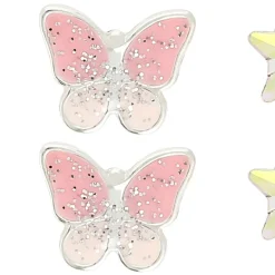 Ohrstecker-Set - Pink Butterfly