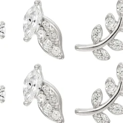 Ohrstecker-Set - Silver Spark