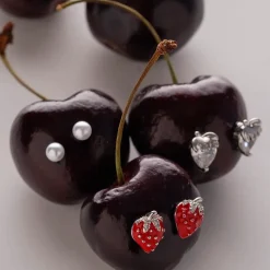 Ohrstecker-Set - Strawberry Trio