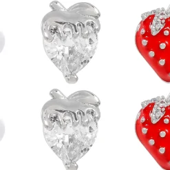 Ohrstecker-Set - Strawberry Trio