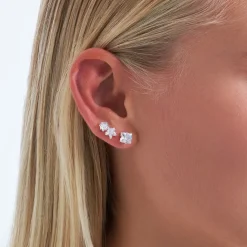 Ohrstecker-Set - Zirconia Trio