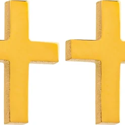 Ohrstecker - Steel Cross