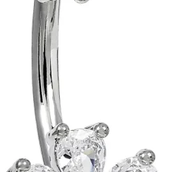 Piercing - Zirconia Flowers