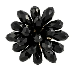 Ring - Black Flower
