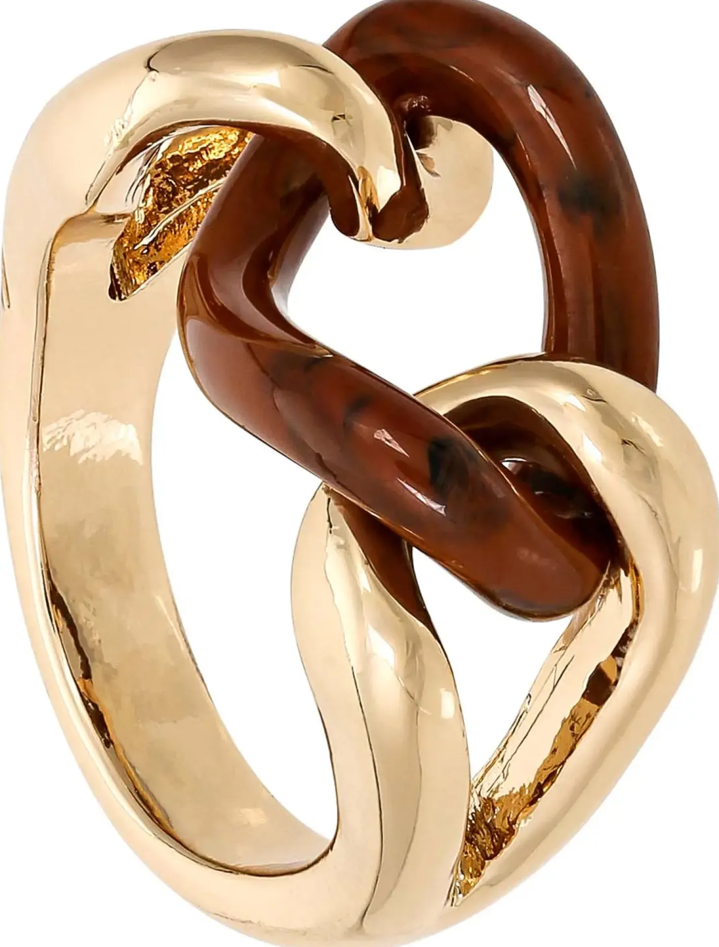 Ring - Brown Chain