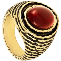 Ring - Burgundy Oval