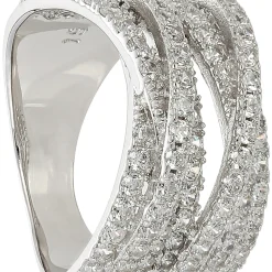 Ring - Crossed Silver