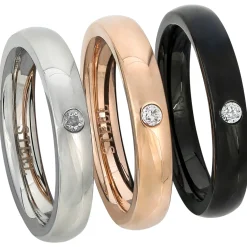 Ringe-Set - Shiny Steel