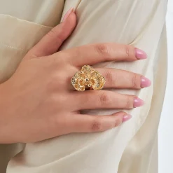 Ring - Golden Orchid