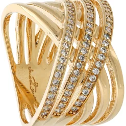 Ring - Golden Zirkonia