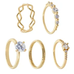 Ring-Set - Golden Elegance