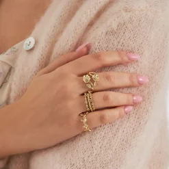 Ring-Set - Golden Rose
