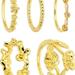 Ring-Set - Golden Rose