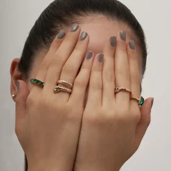Ring-Set - Green Mystique