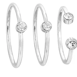 Ring-Set - Silver Glam