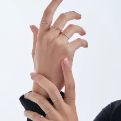 Ring-Set - Silver Glam