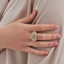 Ring - Sparkly Dome