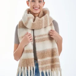 Schal - Beige Stripes